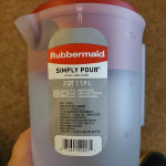 Rubbermaid 2 Qt. Simply Pour Plastic Pitcher with Multi-Function Lid  2122587, 1 - Gerbes Super Markets