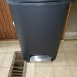 Rubbermaid 13 Gal. Black Step-On Trash Can 2007867 - The Home Depot