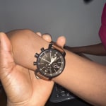 Rhett Chronograph Brown Leather Watch BQ1009 Fossil