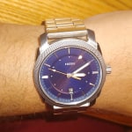 Machine Three Hand Date Stainless Steel Watch FS5340 Fossil