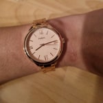 Coffret montre Suitor à trois aiguilles en alliage doré rose et bracelet -  BQ3543SET - Fossil