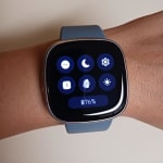 Fitbit Versa 4 Platinum Blue Smartwatch - FB523SRAG-US