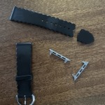 kate spade new york black silicone 38mm bands for Apple Watch