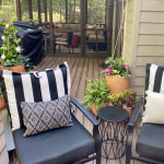 Metal faceted octavia outdoor stool cheap