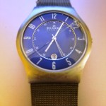 Sundby Titanium and Midnight Steel Mesh Watch T233XLTMN Skagen