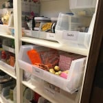 Utility Narrow Stackable Plastic Bins