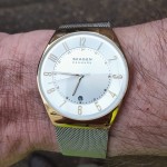 Grenen Three-Hand Date Rose Gold - Skagen SKW6818 Mesh Watch Stainless Steel