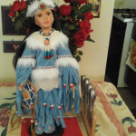 Collections Etc Womens Gwenelda Native American Porcelain Doll