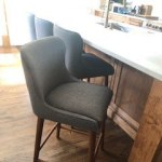 Zarah Wingback Upholstered Counter Stool World Market