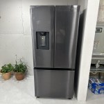 22 cu. ft. Smart 3-Door French Door Refrigerator with External Water  Dispenser in Fingerprint Resistant Stainless Steel Refrigerators -  RF22A4221SR/AA