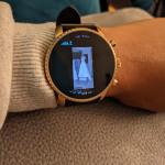 Montre connectée 4ème génération fossil explorist hr new arrivals en cuir beige