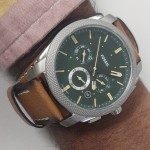 Machine Chronograph Tan LiteHide™ Leather Watch FS5962 - Fossil 