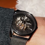 Holst Automatic Charcoal Steel Mesh Watch SKW6614 Skagen