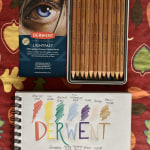  Derwent Lightfast Colored Pencils 24 Tin, Set of 24, 4mm Wide  Core, 100% Lightfast, Oil-based, Premium Core, Creamy, Ideal for Drawing,  Coloring, Professional Quality (2302720) : Arts, Crafts & Sewing