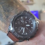 Bronson Chronograph Brown LiteHide™ Leather Watch - FS5855 - Fossil