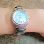 Colleague Two Tone Stainless Steel Watch AM4183 Fossil