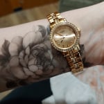 Shae Mini Three Hand Stainless Rose Gold Tone Steel Watch BQ3371
