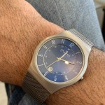 Sundby Titanium and - 233XLTTN Steel Skagen Charcoal Mesh Watch