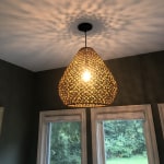 Natural seagrass teardrop on sale vicente pendant shade