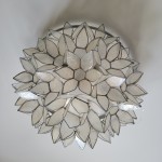 World market capiz petal flush mount ceiling light outlet