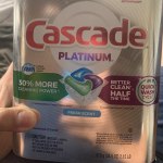 Cascade Platinum Dishwasher Pods, Actionpacs Dishwasher Detergent, Fresh  Scent, 186 Count