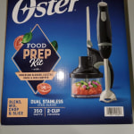 Oster 3-Piece Food Prep Kit with Immersion Blender, Electric Knife and 2-Cup  Mini Chopper