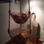 Copper and Jute Rope 3 Tier Hanging Basket by World Market