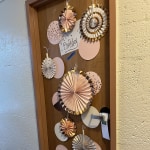 Polka Dots Hanging Paper Fans - TCR77105