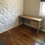 Graywashed calder desk with drawers discount