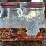 Ball 4pk Regular Mouth 16oz Pint Jars Honeybee Keepsakes Jars With