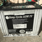 WEST MARINE Dual-Purpose AGM Battery, 190 Amp Hours, 6V, Group GC2