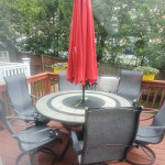 Berkley jensen rowley sling hot sale dining set