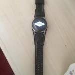 22mm Dark Brown Leather Watch Strap S221240 Fossil