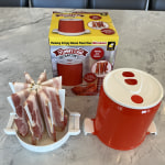 MTFun Yummy Can Potatoes, with Lid Silicone Yummy Can Bacon for Microwave  Copper Color Splatter-Proof Bacon Can Cooker for Kitchen Home Oven