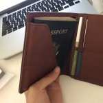 New York Mets Fossil Brown Travel RFID Passport Case