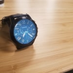 Grant Chronograph Navy Leather Watch 