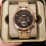 Fenmore Multifunction Smoke Stainless Steel Watch BQ2408 Fossil