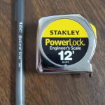 Stanley PowerLock 12 Ft. Fractional/Decimal Engineer's Tape Measure -  Hall's Lumber & Hardware