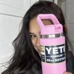 YETI® Power Pink 26oz Straw Water Bottle