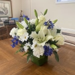 Healing Tears™ Blue & White | Sympathy Flowers Delivered