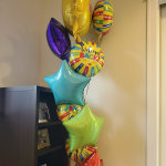 Multicolor Welcome Back Sunshine Deluxe Balloon Bouquet, 9pc