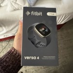 Fitbit Versa 4 Fitness GPS Smartwatch, Waterfall Blue/Platinum Aluminum