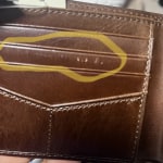 Fossil Louisville Cardinals Black Quinn Flip ID Bifold Wallet