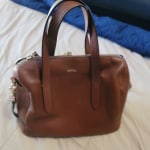 Fossil Sydney Satchel, Black/Brown, One Size,  price tracker /  tracking,  price history charts,  price watches,  price  drop alerts