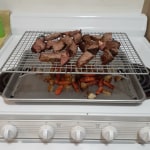 Pampered chef half sheet pan and baking rack 2025 set