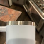 A Lot Going On Kait 40oz Insulated Cup With Handle in White