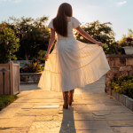 Talla Drop Waist Maxi Dress in White | Altar'd State