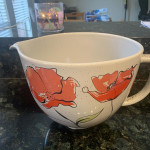 KitchenAid 5 Quart Poppy Ceramic Bowl
