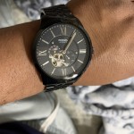 Townsman Automatic Stainless Steel Watch Black ME3062 Fossil