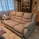 Kent mocha shop reclining sofa